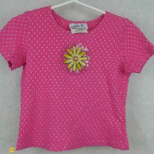 Ally B. Short Sleeve Size 6X Kids Girls Pink Shirt